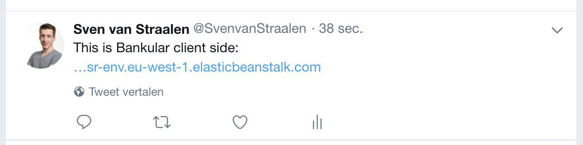 Twitter image of a card client side