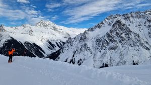 Me making a picture from a mountain